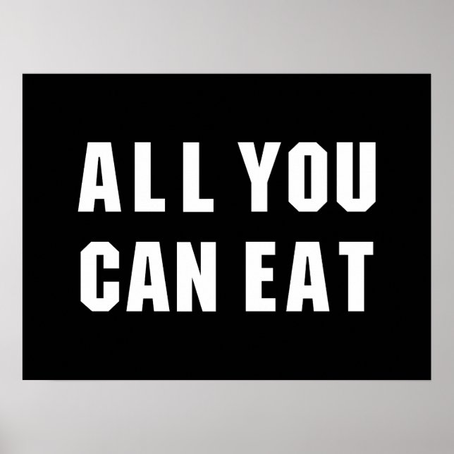 AFFICHE TOUT CE QUE VOUS POUVEZ MANGER (Devant)