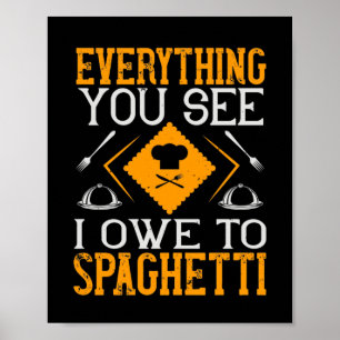 Affiche Tout Ce Que Vous Voyez Je Dois À Spaghetti
