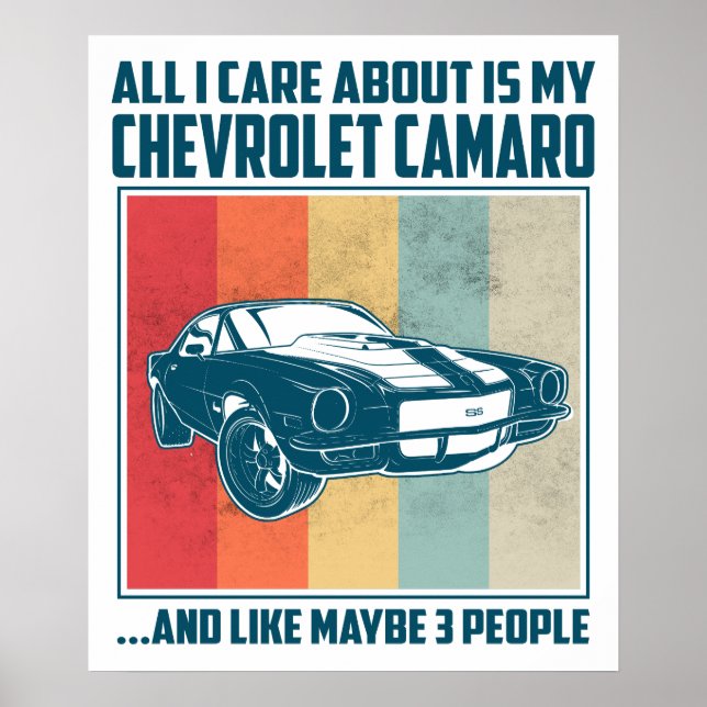 Affiche Tout ce qui m'importe est ma Pontiac Gto et comme  (Devant)