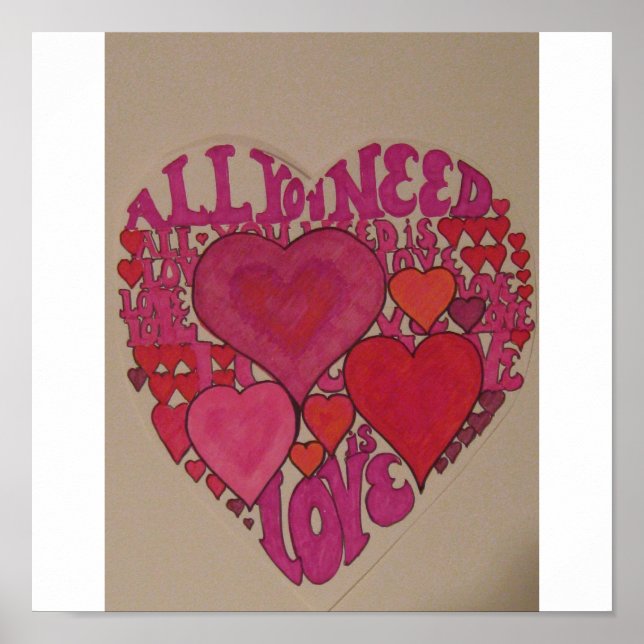 Affiche Tout ce qu'il vous faut, c'est l'amour ! (Devant)