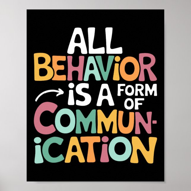 Affiche Tout comportement est une forme de communication S (Devant)