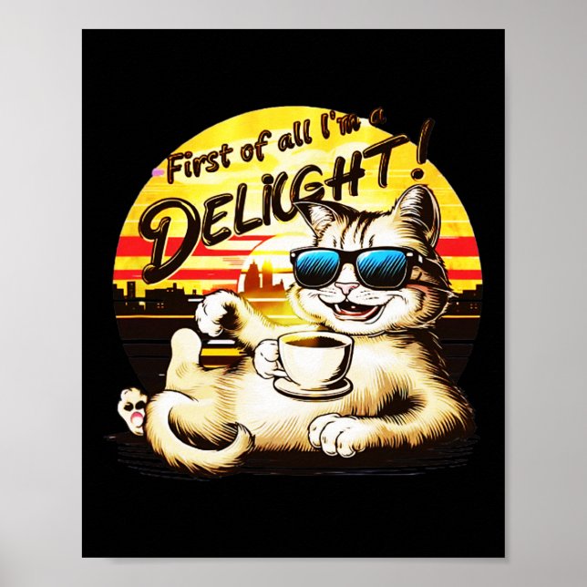 Affiche Tout D'Abord I39m Un Chat Drôle (Devant)