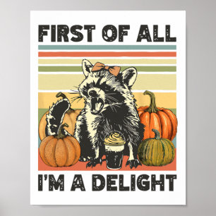 Affiche Tout d'abord je suis un plaisir Vintage 90s automn