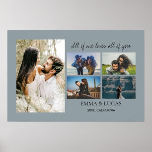 Affiche Tout de moi aime tout de toi Collage de photos