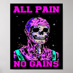 Affiche Tout Douleur Aucun Gain Fitness Musculation Cultur