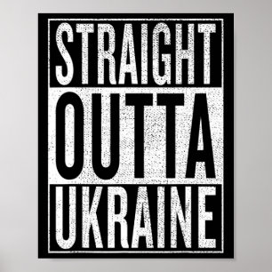 Affiche Tout droit d'Ukraine Superbe tenue de voyage et Gi