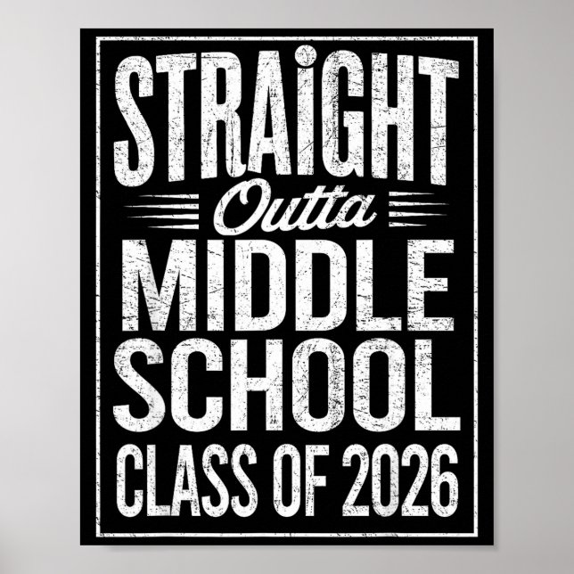Affiche Tout droit sorti de la promotion de fin de collège (Devant)