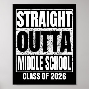 Affiche Tout droit sorti du collège de la promotion 2026 D