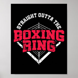 Affiche Tout droit sorti du ring de boxe Mma Kickboxing Bo
