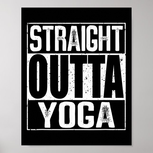 Affiche Tout droit sorti du yoga  (Devant)