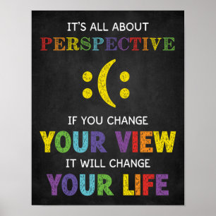 Affiche Tout est à propos Perspective Classe Motivationnel