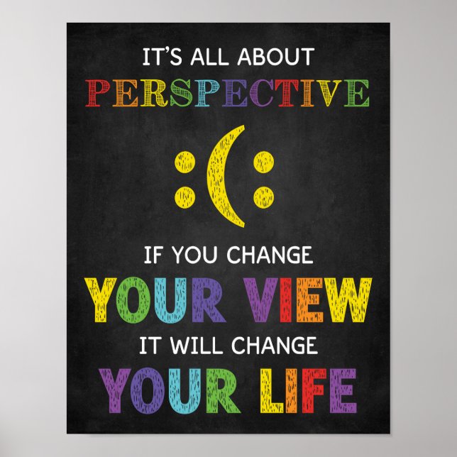 Affiche Tout est à propos Perspective Classe Motivationnel (Devant)