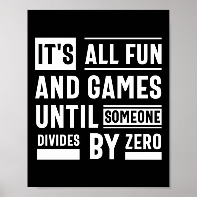 Affiche Tout est amusant et jeux jusqu'à ce que quelqu'un  (Devant)