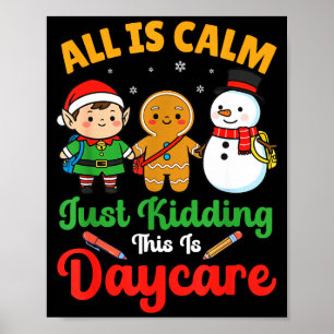 Affiche Tout est calme, blague à part, c'est Noël à la gar
