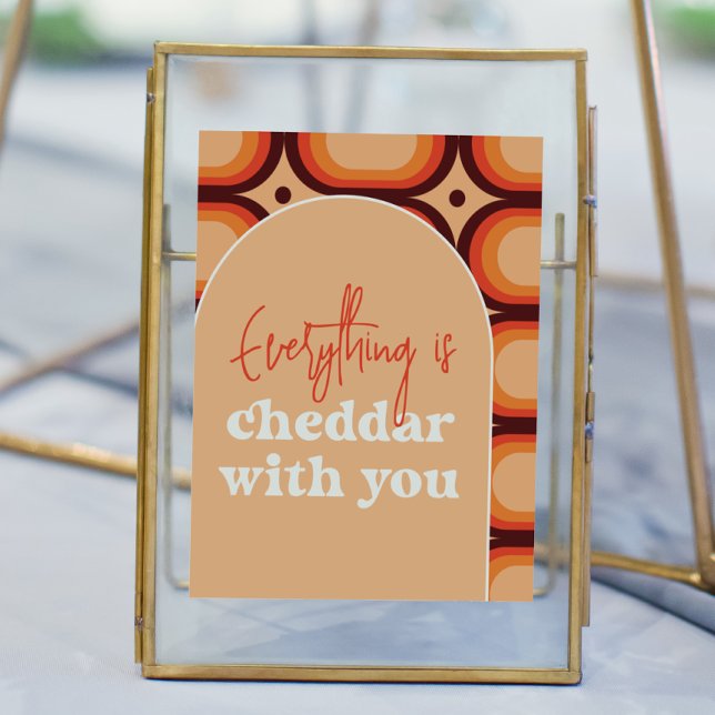 Affiche Tout est Cheddar avec vous signe Mariage (Créateur téléchargé)