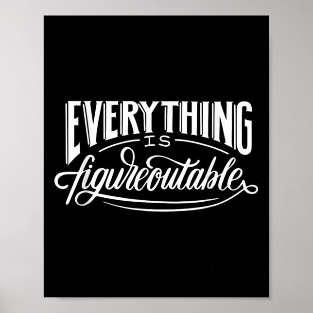 Affiche Tout Est Figurable, Drôle Motivationnel (Devant)