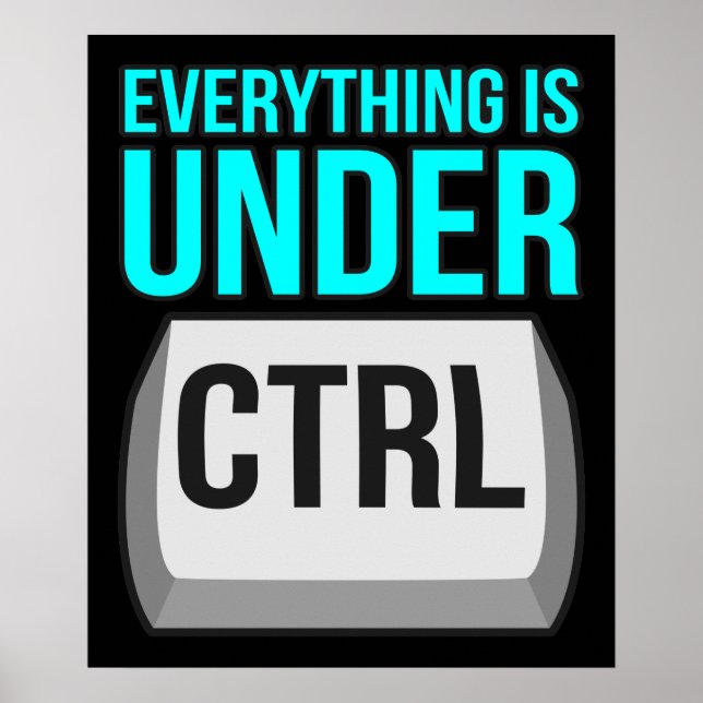 Affiche Tout est sous contrôle Informatique (Devant)