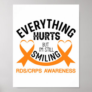 Affiche Tout fait mal Je suis toujours souriant - Rsd Crps