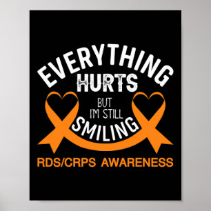 Affiche Tout fait mal Je suis toujours souriant - Rsd Crps