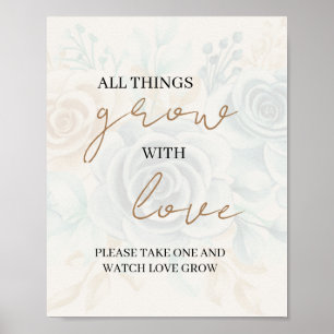 Affiche Tout grandit avec l'amour S'il vous plaît prenez u