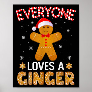 Affiche Tout Le Monde Aime Un Gingembre Drôle Gingerpain C