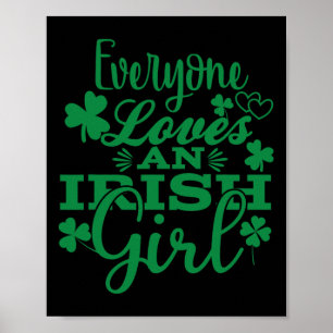 Affiche Tout le monde aime une fille irlandaise St Patrick