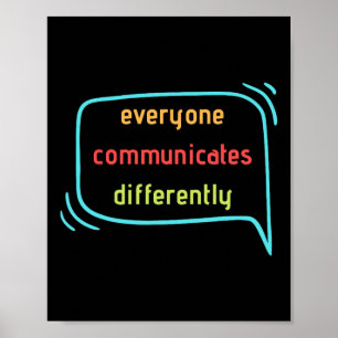 Affiche Tout Le Monde Communique Différemment Clic