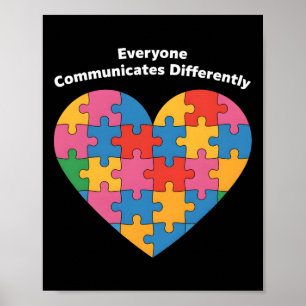 Affiche Tout Le Monde Communique Différemment L'Inclusion 