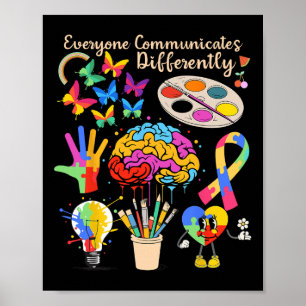 Affiche Tout Le Monde Communique Différemment Mois De L'Au