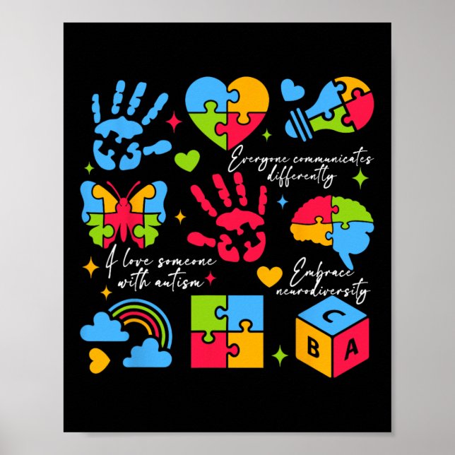 Affiche Tout le monde communique différemment Neurodiversi (Devant)