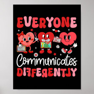 Affiche Tout le monde communique différemment Orthophonie 