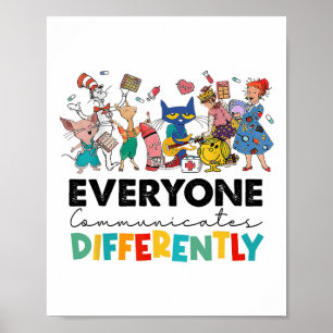 Affiche Tout Le Monde Communique Différemment Un Livre Drô