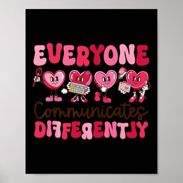 Affiche Tout Le Monde Communique Différemment Une Éducatio (Devant)