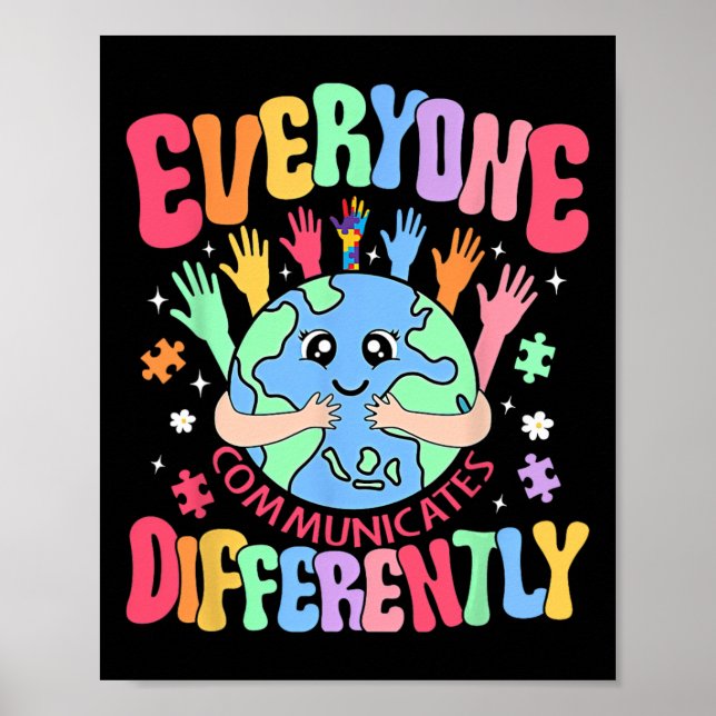 Affiche Tout Le Monde Communique Différents Enseignant De  (Devant)