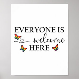 Affiche Tout le monde est le bienvenu T-shirt