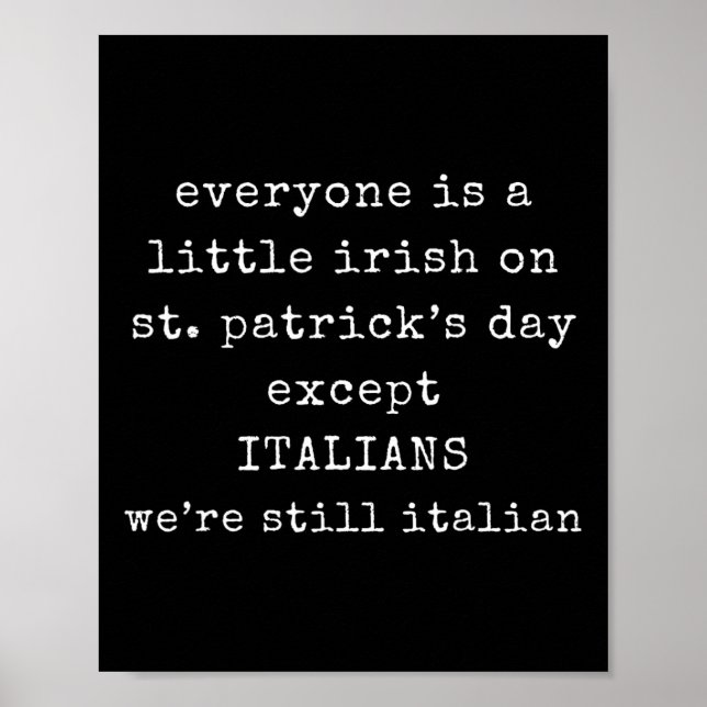 Affiche Tout le monde est un peu irlandais à la St Patrick (Devant)