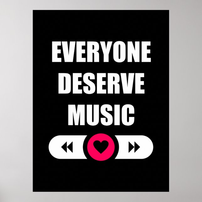 Affiche Tout le monde mérite la musique (Devant)