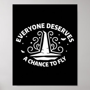 Affiche Tout le monde mérite une chance de voler sorcière