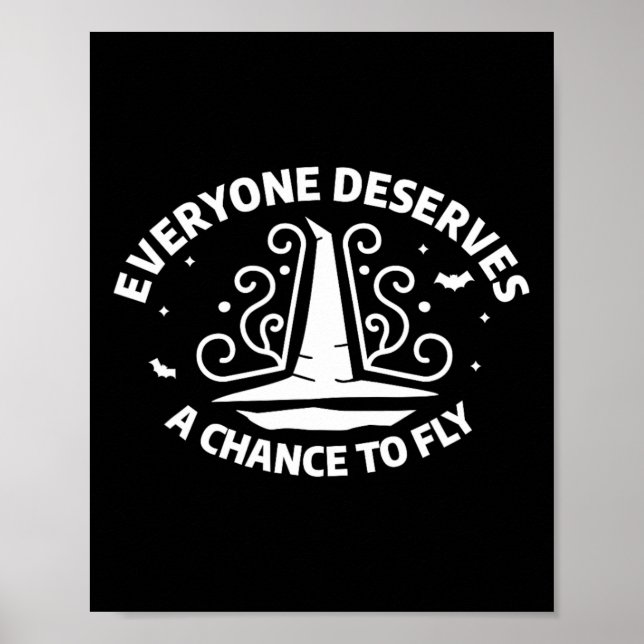 Affiche Tout le monde mérite une chance de voler sorcière  (Devant)