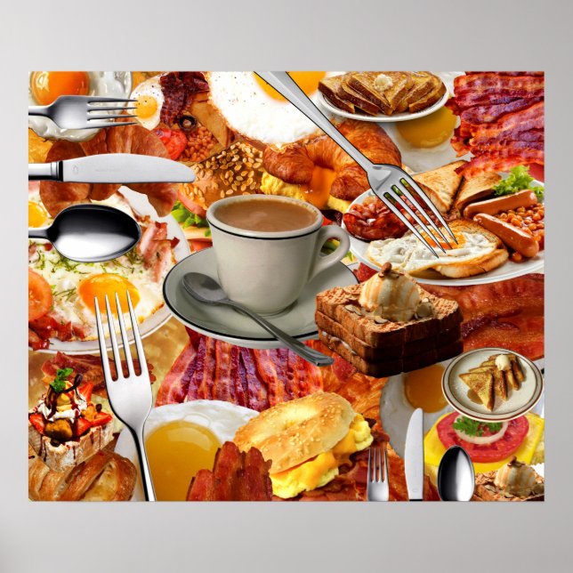 AFFICHE TOUT LE MONDE PEUT MANGER UN PETIT-DÉJEUNER (Devant)