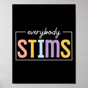 Affiche Tout Le Monde Stims Neurodiversité Spirituel Ensei