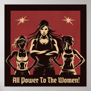 Affiche Tout le pouvoir aux femmes