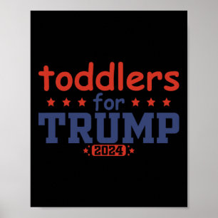 Affiche Tout-petits pour Trump Enfants Trump 2025 Drôle Tr
