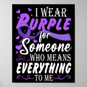 Affiche Tout pour moi Epilepsie Jour Purple Ribbon Epilep