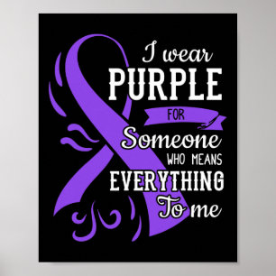 Affiche Tout pour moi Ruban Violet Journée de l'Épilepsie