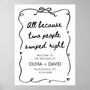 Affiche Tout simplement parce que deux personnes ont gliss