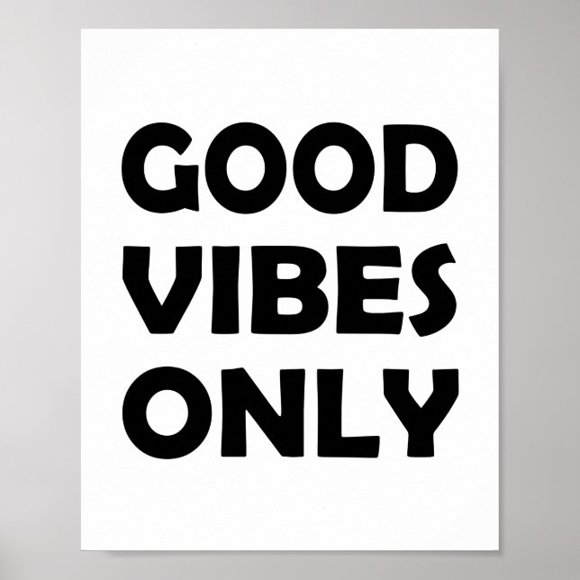 Affiche Tout sur Good Vibes | Réfléchir (Devant)