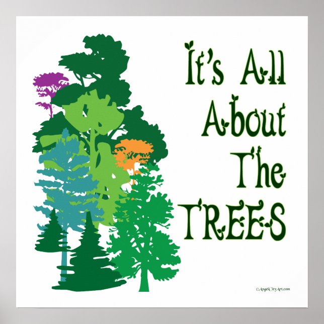 Affiche Tout sur l'affiche Slogan Vert Arbres (Devant)