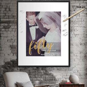 Affiche TOUTE ANNÉE - 50e anniversaire de Mariage & photo