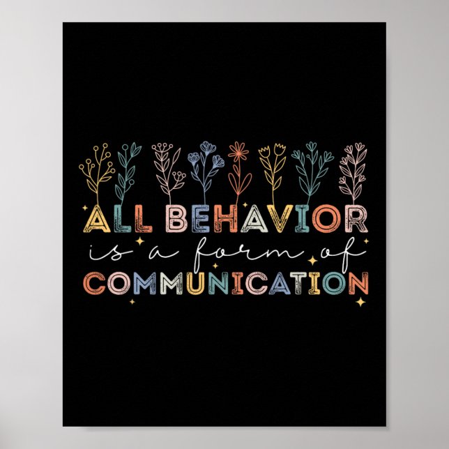 Affiche Toute Comportement Est Une Forme De Communication  (Devant)